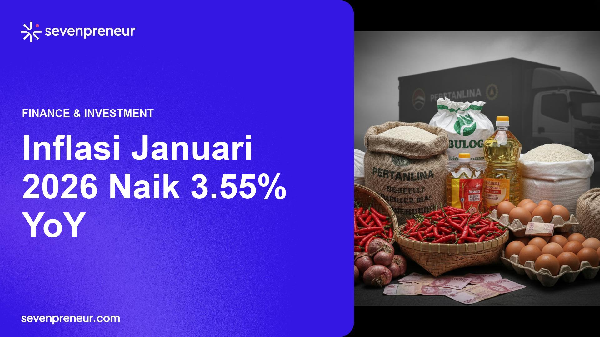 BPS: Inflasi Januari 2026 Tercatat 3,55% YoY, Tekanan Dari Pangan Dan Harga Administered