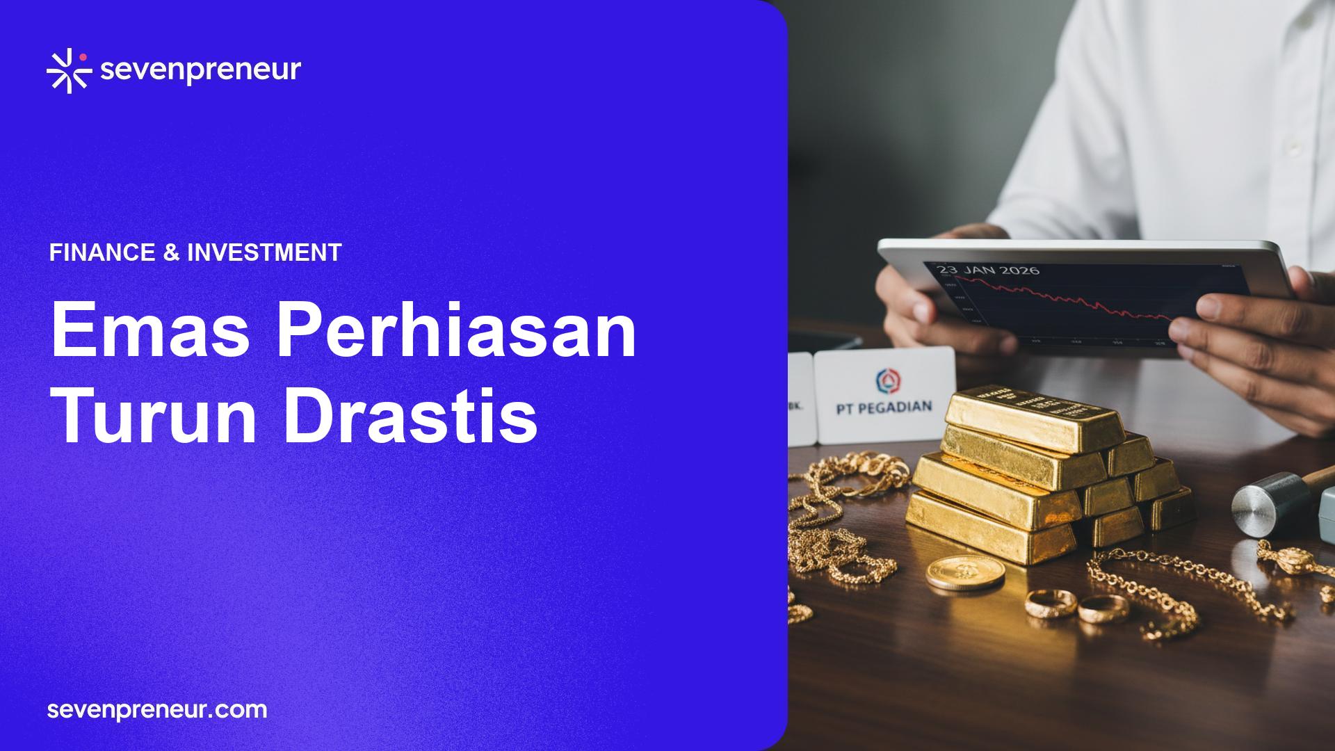 Harga Emas Perhiasan Turun Pada 23 Januari 2026, Antam Dan Pegadaian Catat Penyesuaian