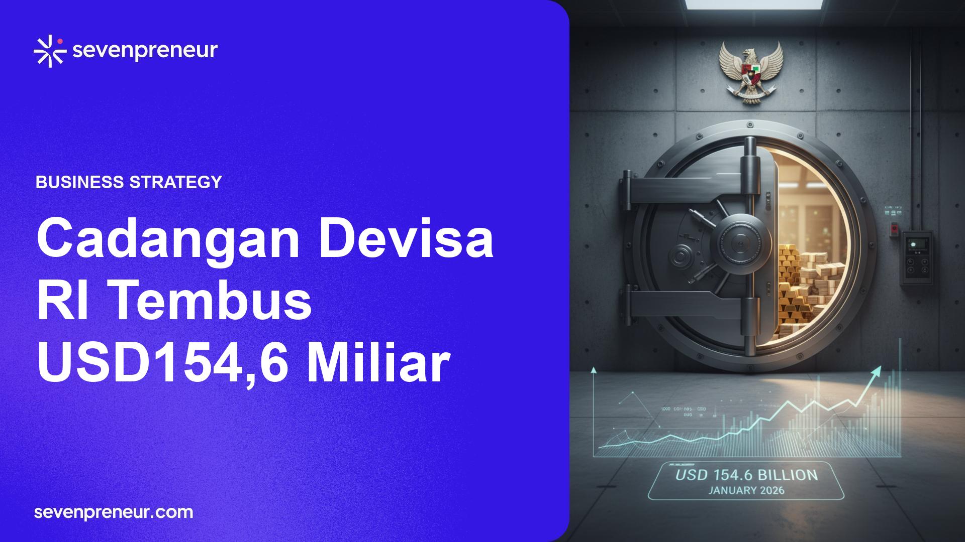 Cadangan Devisa RI Capai USD154,6 Miliar di Januari 2026, BI: Tetap Kuat