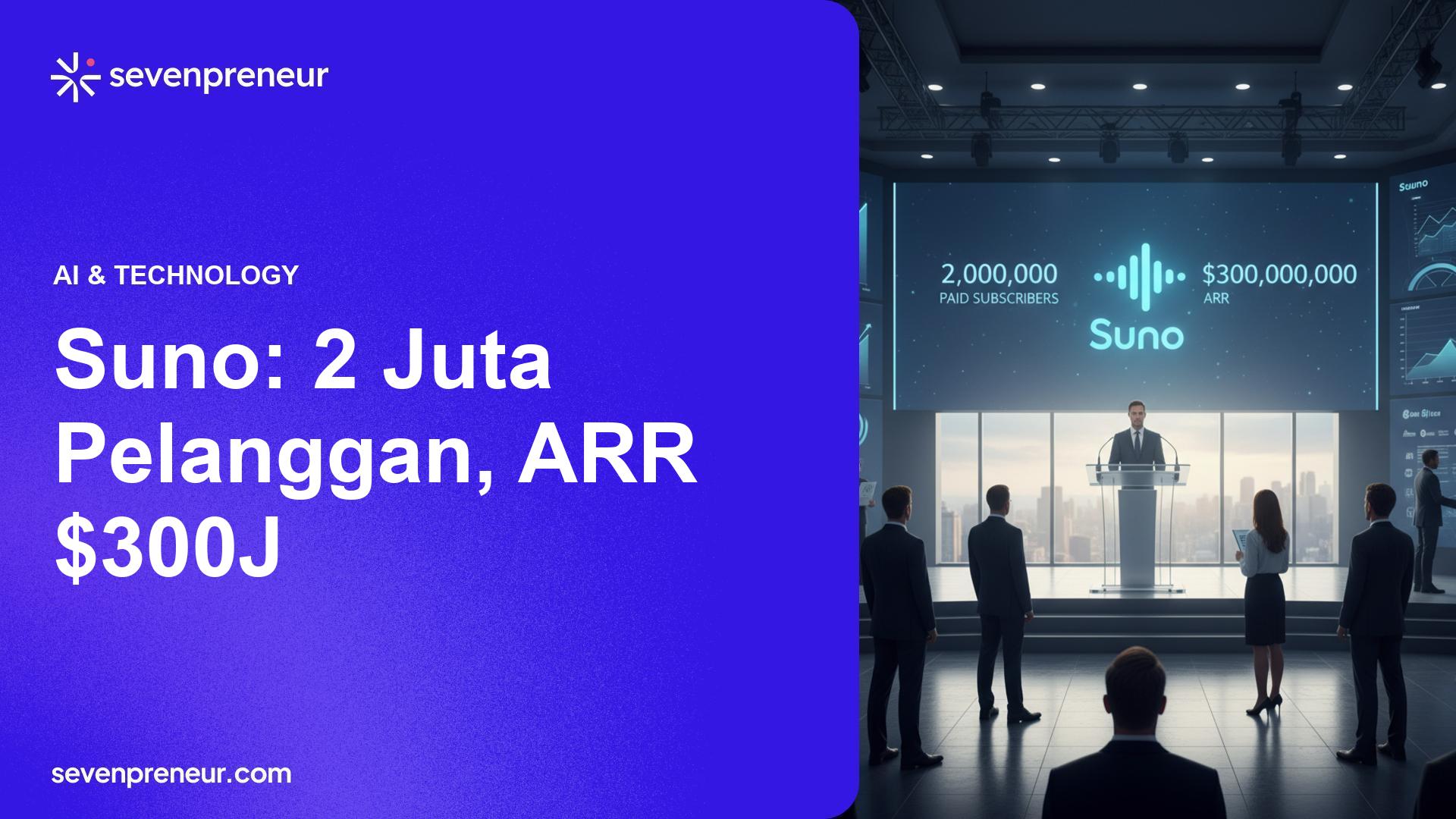 Suno Capai 2 Juta Pelanggan Berbayar dan ARRp $300 Juta, Ambisi Jadi Pemain Dominan AI Musik