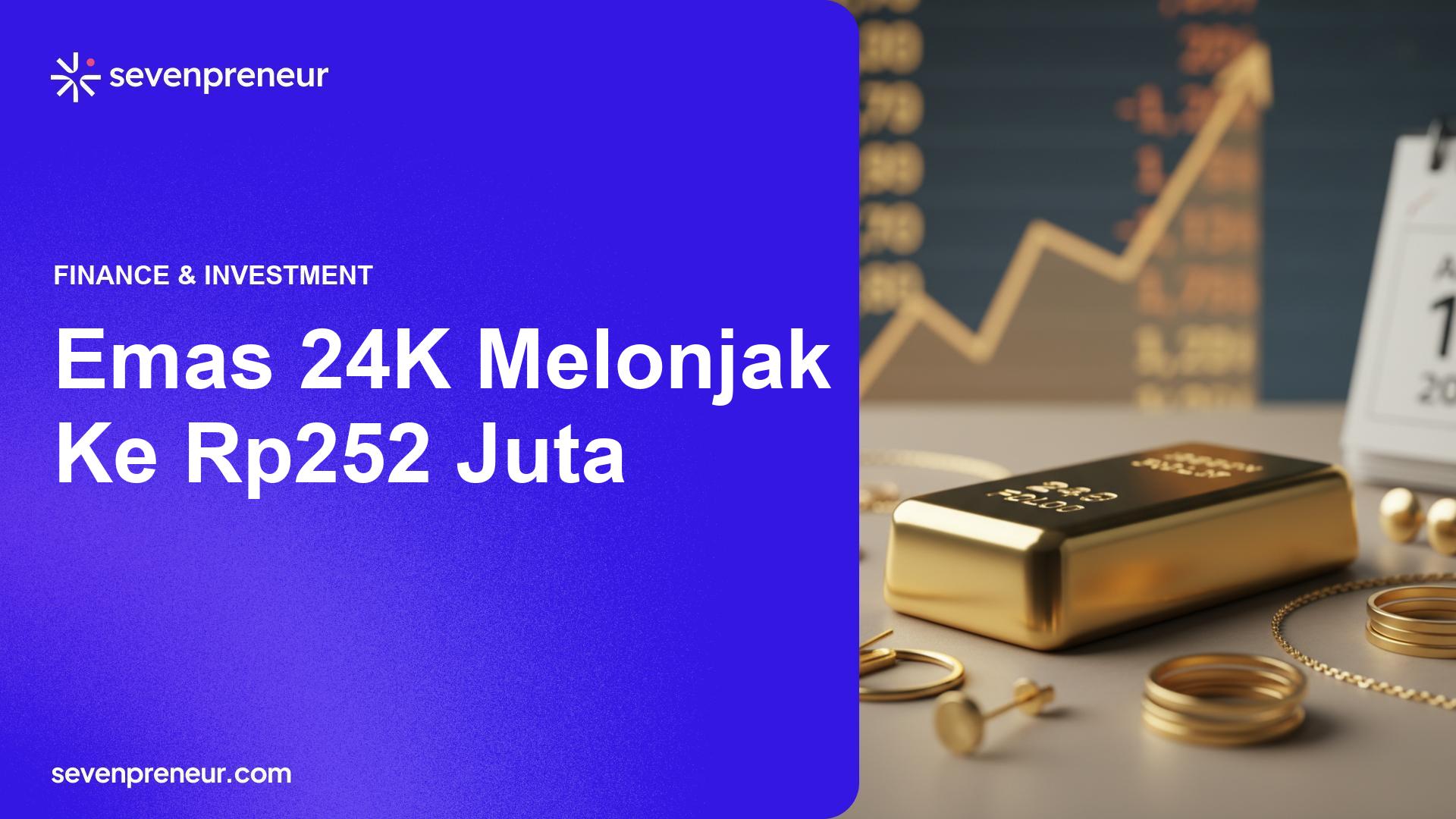 Harga Emas 24 Karat Naik, Perhiasan Tercatat Rp252 Juta pada 19 April 2026